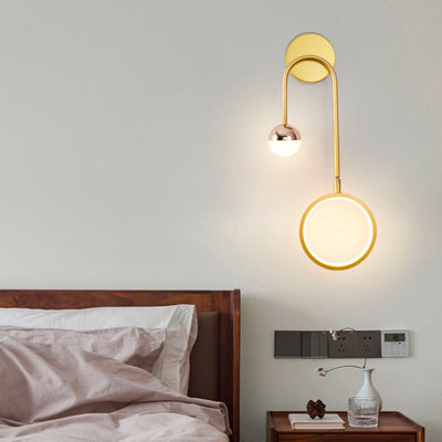Lysandra LED Væglampe – Moderne Design i Guld og Sort med Inkluderet LED-pære Bonusvis