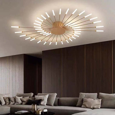 SkyLume LED Loftlampe – Moderne Design med Effektiv Belysning til Dit Hjem Guld 42W Spiral Bonusvis