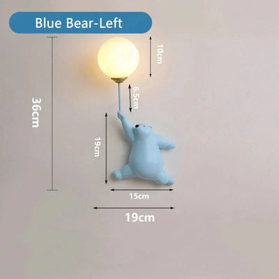 TeddyLight Væglampe – Sødt Børnevenligt Design med Blødt LED Lys Bonusvis