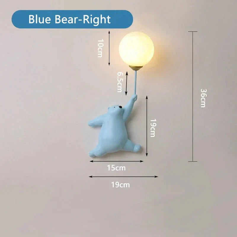 TeddyLight Væglampe – Sødt Børnevenligt Design med Blødt LED Lys Bonusvis
