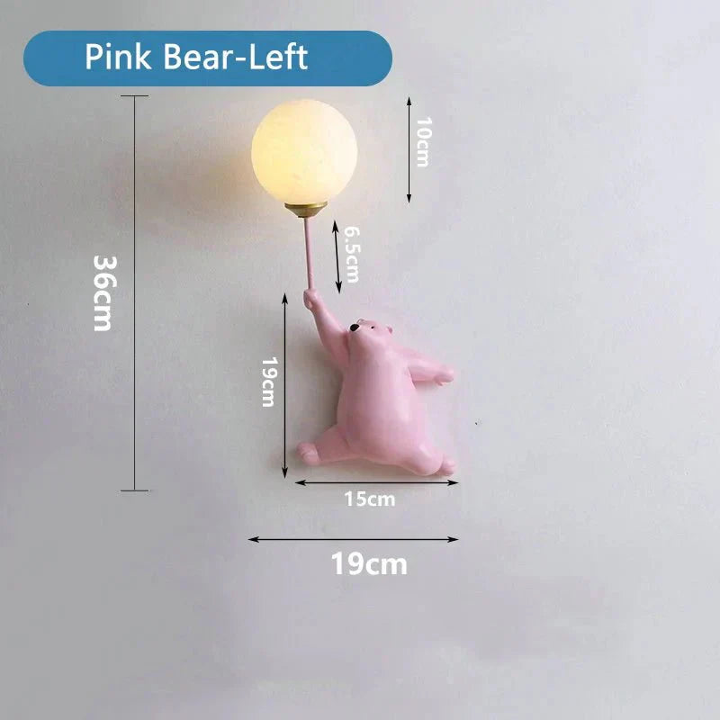 TeddyLight Væglampe – Sødt Børnevenligt Design med Blødt LED Lys Bonusvis