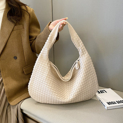 Margo Woven Umhængetaske – Elegant og Praktisk Taske med Tidssvarende Design Beige En størrelse Bonusvis