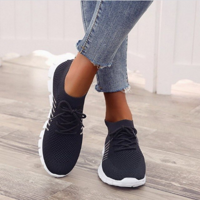 Orthopediske Sneakers til Kvinder – Komfort og Stil til Daglig Brug Sort Bonusvis