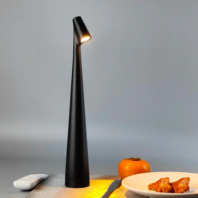 LumiFlex Trådløs LED Bordlampe – Minimalistisk Design med Touch-Dæmpning Sort Bonusvis