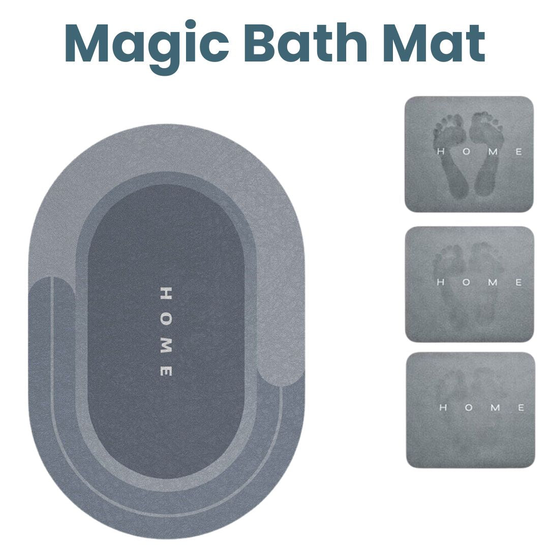 Magic Bath Mat – Ultra Absorberende og Antislip Badeværelsesmåtte Bonusvis