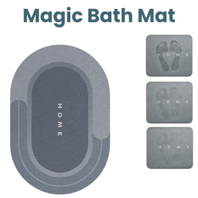 Magic Bath Mat – Ultra Absorberende og Antislip Badeværelsesmåtte Bonusvis