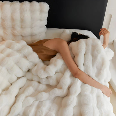 Fluff Bubble Fleece Tæppe – Luksus og Komfort til Dit Hjem Bonusvis