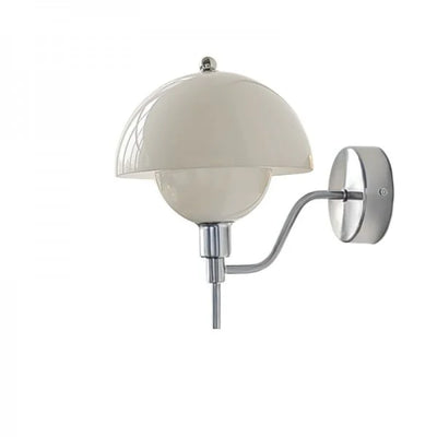 MagiMush Væglampe – Eventyrlig Champignonformet Lampe til Børn og Stuer Krom & hvid Bonusvis