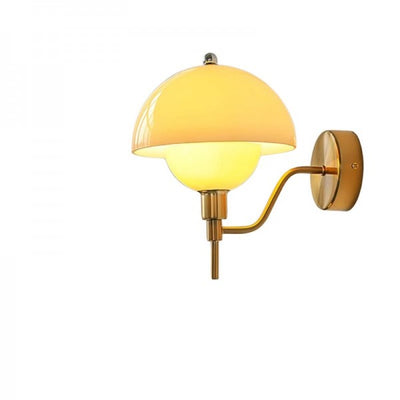 MagiMush Væglampe – Eventyrlig Champignonformet Lampe til Børn og Stuer Kobber & gul Bonusvis