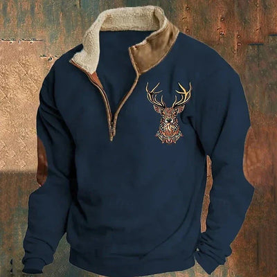 Zeke Rustik Pullover – Komfort, Stil og Alsidighed til Koldt Vejr Blå Bonusvis