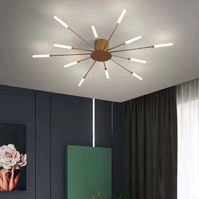 SkyLume LED Loftlampe – Moderne Design med Effektiv Belysning til Dit Hjem Guld 12W Diffus Bonusvis