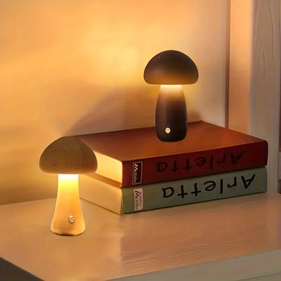 Mushglow Trådløs Svampelampe – Minimalistisk Design og Fleksibel Belysning Bonusvis