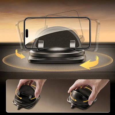 ViewGrip 360° Roterende Telefonholder til Bil – Universel Mobilholder med Stærkt Greb og Nem Montering til Dashboard og Ventilation Bonusvis