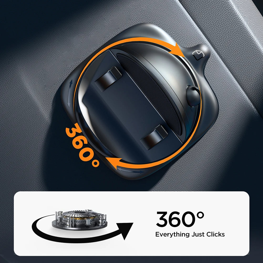 ViewGrip 360° Roterende Telefonholder til Bil – Universel Mobilholder med Stærkt Greb og Nem Montering til Dashboard og Ventilation Bonusvis