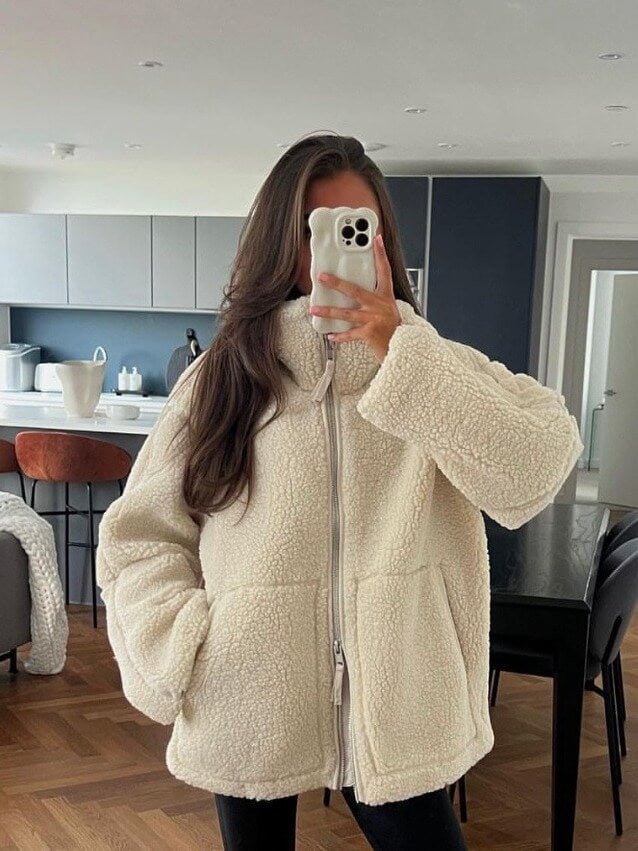 Oversize Feminin Manteau – Elegant og Luksuriøs Vinterfrakke Bonusvis