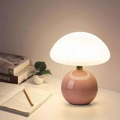 Fransk cremefarvet champignonlampe Bonusvis