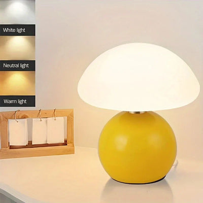 Fransk cremefarvet champignonlampe Bonusvis