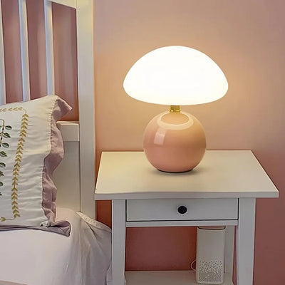 Fransk cremefarvet champignonlampe Bonusvis