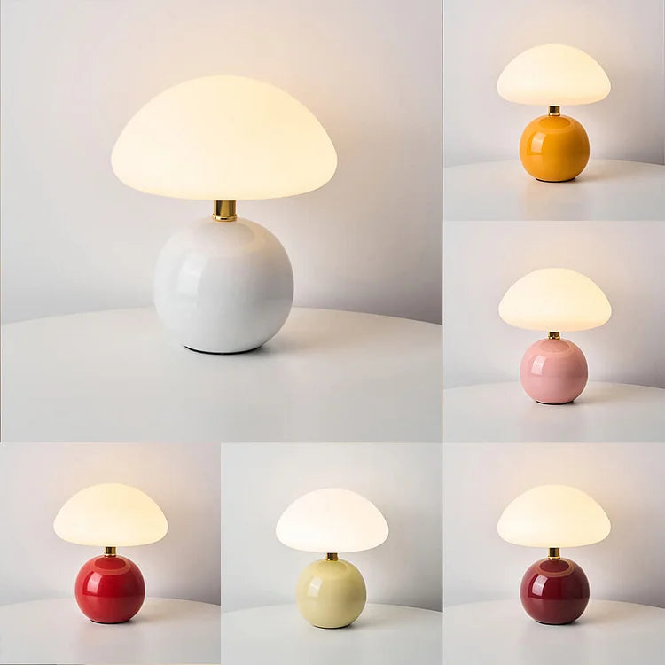 Fransk cremefarvet champignonlampe Bonusvis