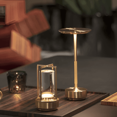 LumiGlow - Trådløs dæmpbar LED-bordlampe i luksuriøst design Bonusvis