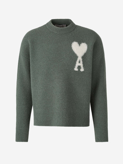 Liam Hjerte-Trøje til Mænd – Stilfuld Sweatshirt med Broderet Detalje Grøn Bonusvis