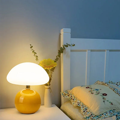 Fransk cremefarvet champignonlampe Bonusvis