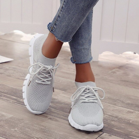 Orthopediske Sneakers til Kvinder – Komfort og Stil til Daglig Brug Grå Bonusvis