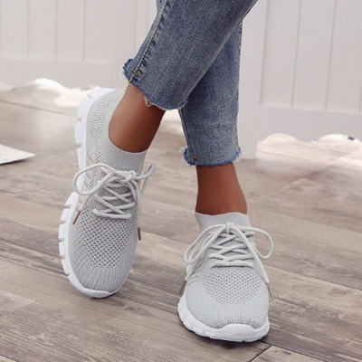Orthopediske Sneakers til Kvinder – Komfort og Stil til Daglig Brug Grå Bonusvis