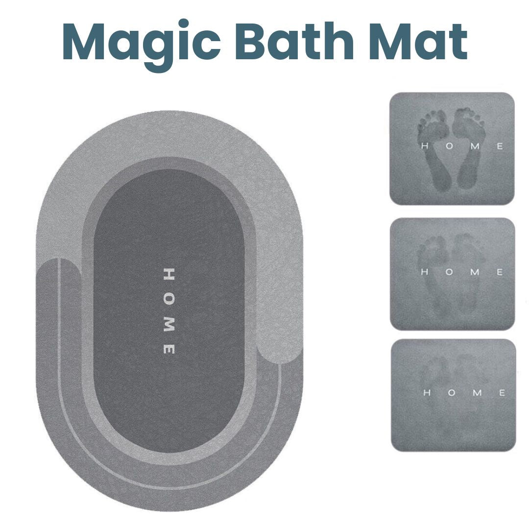 Magic Bath Mat – Ultra Absorberende og Antislip Badeværelsesmåtte Bonusvis
