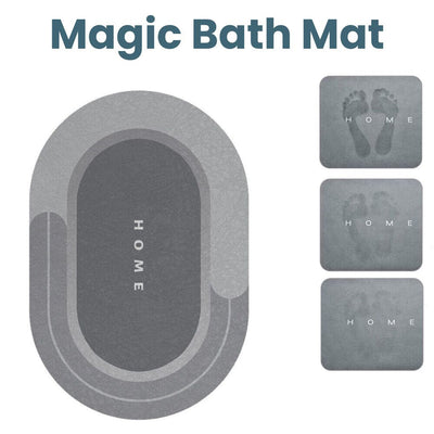 Magic Bath Mat – Ultra Absorberende og Antislip Badeværelsesmåtte Bonusvis