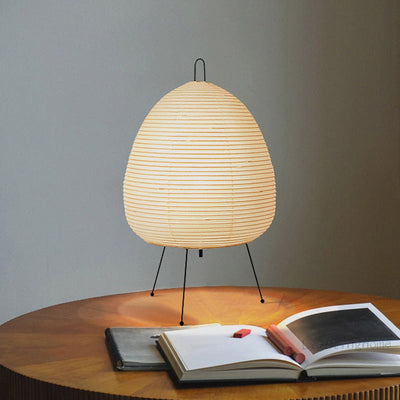 WabiGlow Bordlampe – Japansk Wabi-Sabi Design med Blødt Diffust Lys Bonusvis