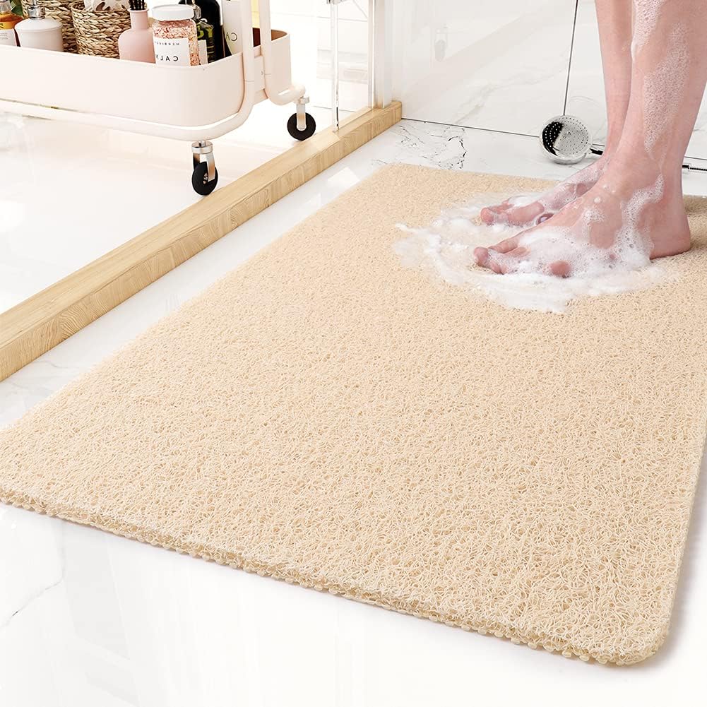 Safe Shower Mat – Antislip og Hygiejnisk Badeværelsesmåtte til Sikker Bruseoplevelse Gul Bonusvis