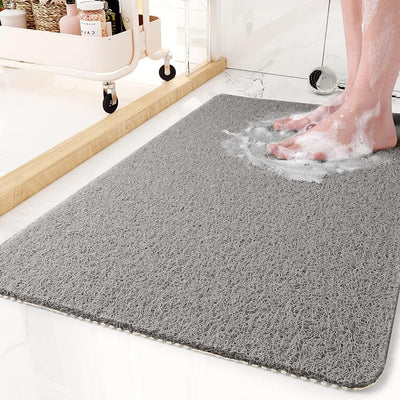 Safe Shower Mat – Antislip og Hygiejnisk Badeværelsesmåtte til Sikker Bruseoplevelse Grå Bonusvis