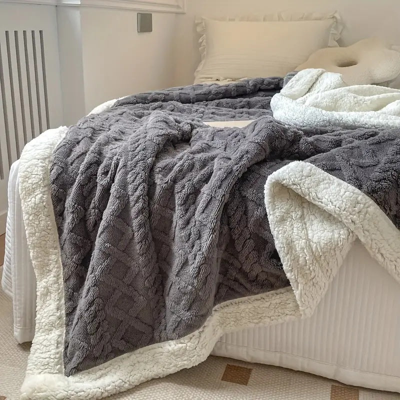 Sherpa Reversibelt Plaid – Ekstra Blød og Varm Til Hele Året Bonusvis