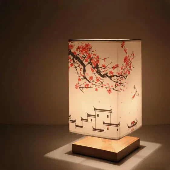 Chinastyle Lampe – Elegant Bordlampe i Træ og Bambus 3 Bonusvis