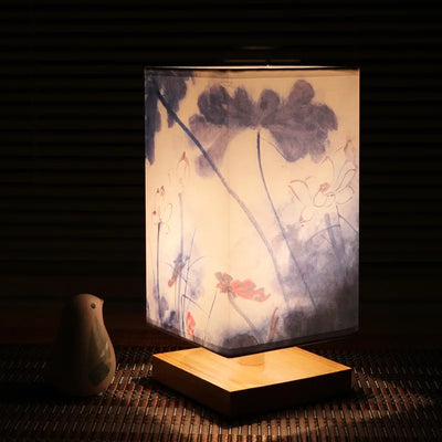 Chinastyle Lampe – Elegant Bordlampe i Træ og Bambus 2 Bonusvis