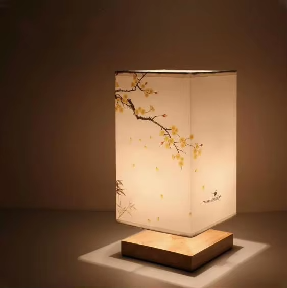 Chinastyle Lampe – Elegant Bordlampe i Træ og Bambus 4 Bonusvis