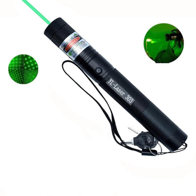 LumiPrécis 303 Laserpointer – Grøn Laser med Høj Præcision og Lang Rækkevidde Bonusvis