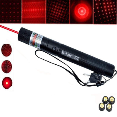 LumiPrécis 303 Laserpointer – Grøn Laser med Høj Præcision og Lang Rækkevidde Bonusvis