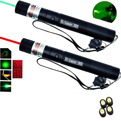 LumiPrécis 303 Laserpointer – Grøn Laser med Høj Præcision og Lang Rækkevidde Bonusvis