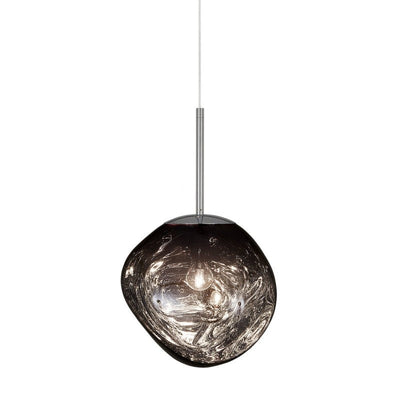 LumiSphere - Moderne pendellampe med elegant smeltet effekt Røg Bonusvis