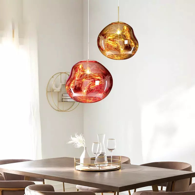 LumiSphere - Moderne pendellampe med elegant smeltet effekt Bonusvis