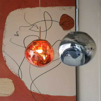 LumiSphere - Moderne pendellampe med elegant smeltet effekt Bonusvis