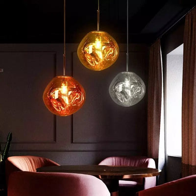 LumiSphere - Moderne pendellampe med elegant smeltet effekt Bonusvis