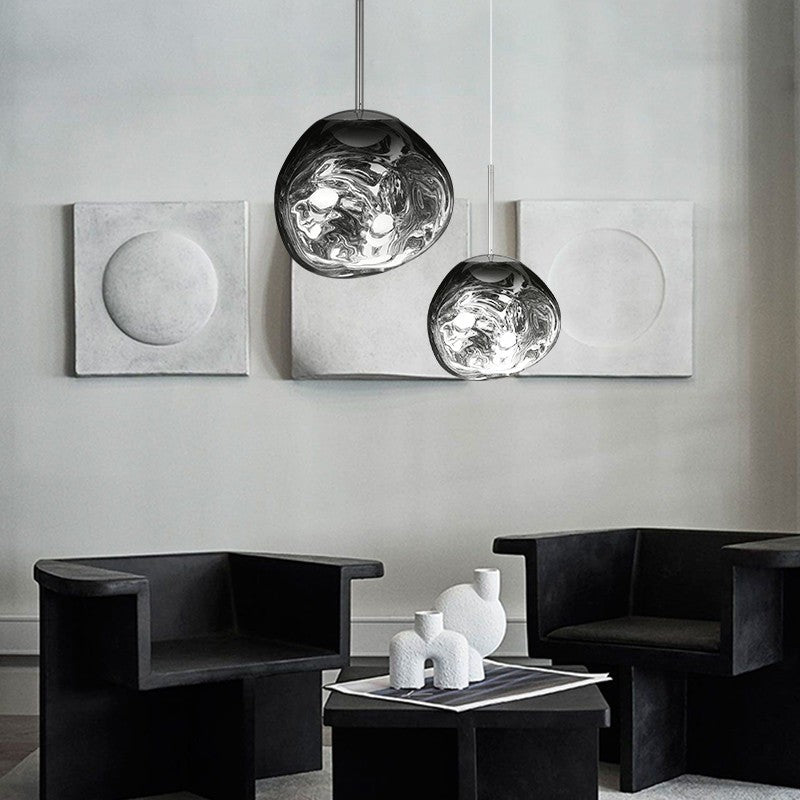 LumiSphere - Moderne pendellampe med elegant smeltet effekt Bonusvis
