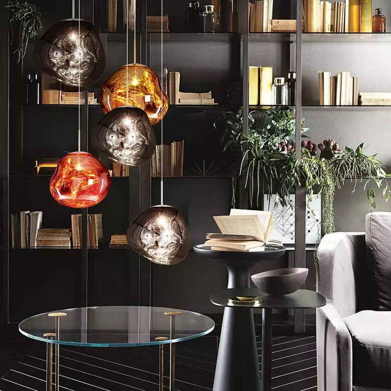 LumiSphere - Moderne pendellampe med elegant smeltet effekt Bonusvis