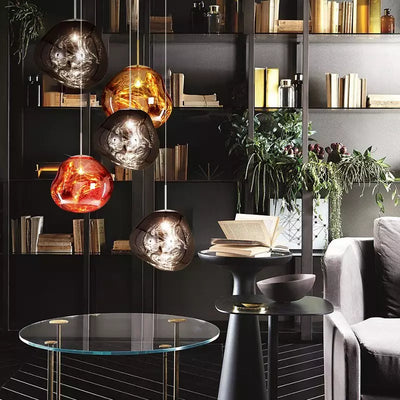 LumiSphere - Moderne pendellampe med elegant smeltet effekt Bonusvis