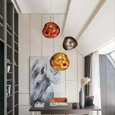 LumiSphere - Moderne pendellampe med elegant smeltet effekt Bonusvis