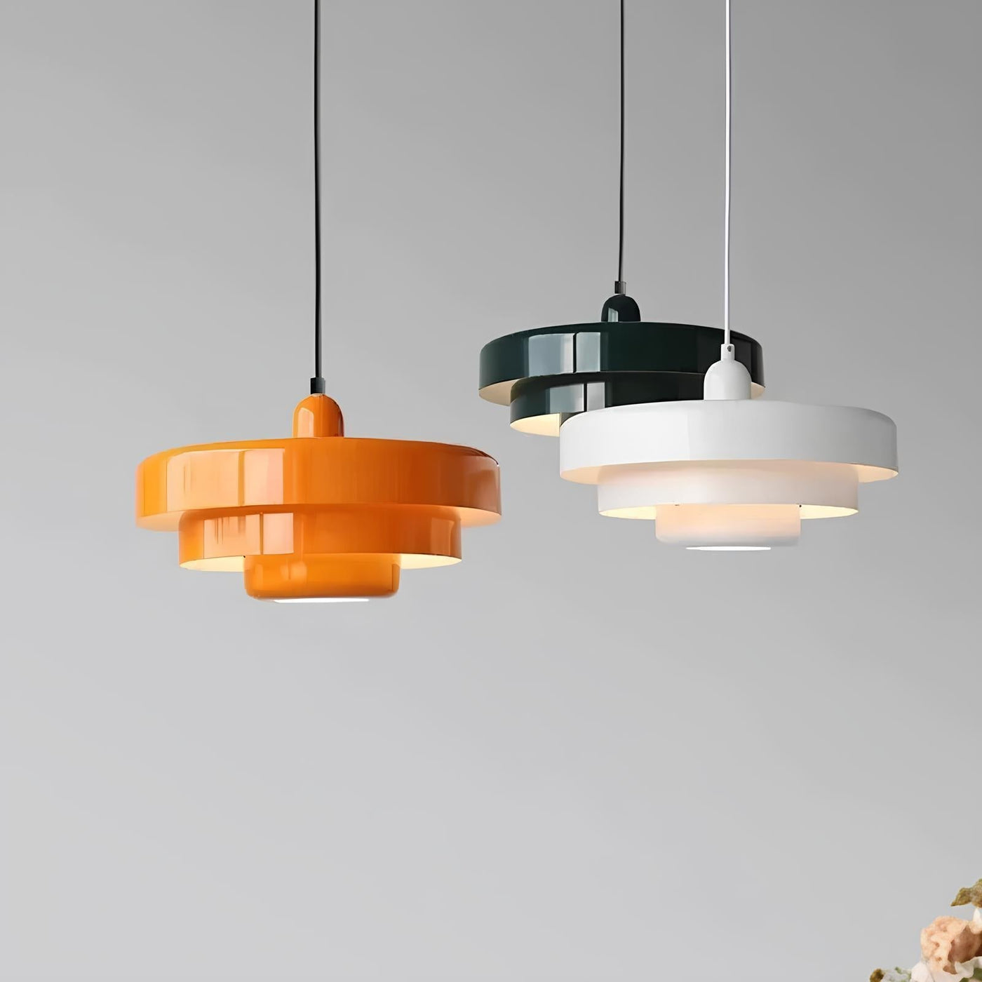 AuroraGlass Loftslampe – Elegant Lagdelt Glasdesign med Justérbar Kabellængde Bonusvis