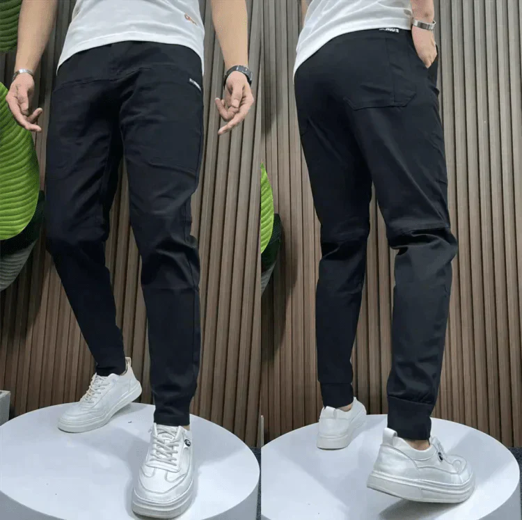 Mads | Herrebukser i Slim Fit med Stretch – Komfort og Stil til Hverdag & Arbejde Sort Bonusvis